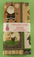 Fat Quarter - P243 Christmas - Cream